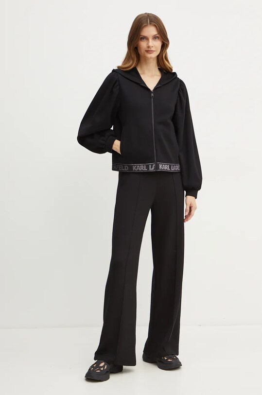 Кофта Karl Lagerfeld 246W1803 чорний AW24