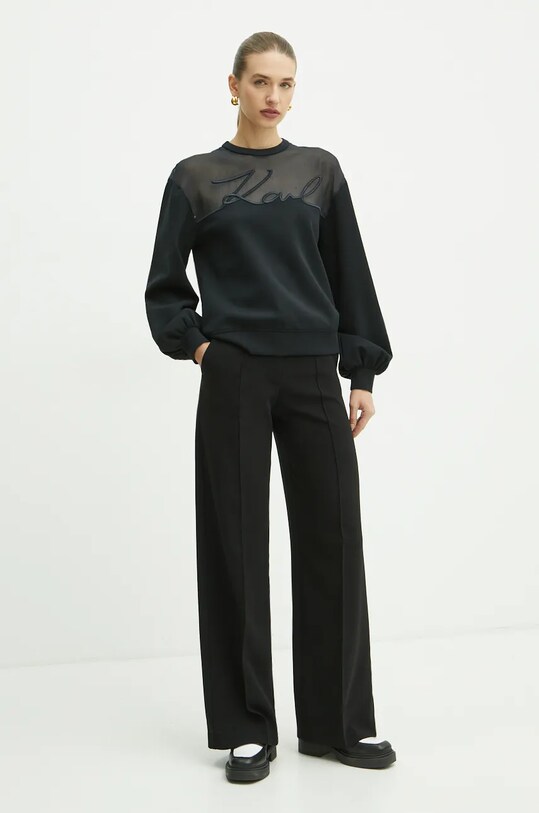 Karl Lagerfeld bluza 246W1806 negru AW24