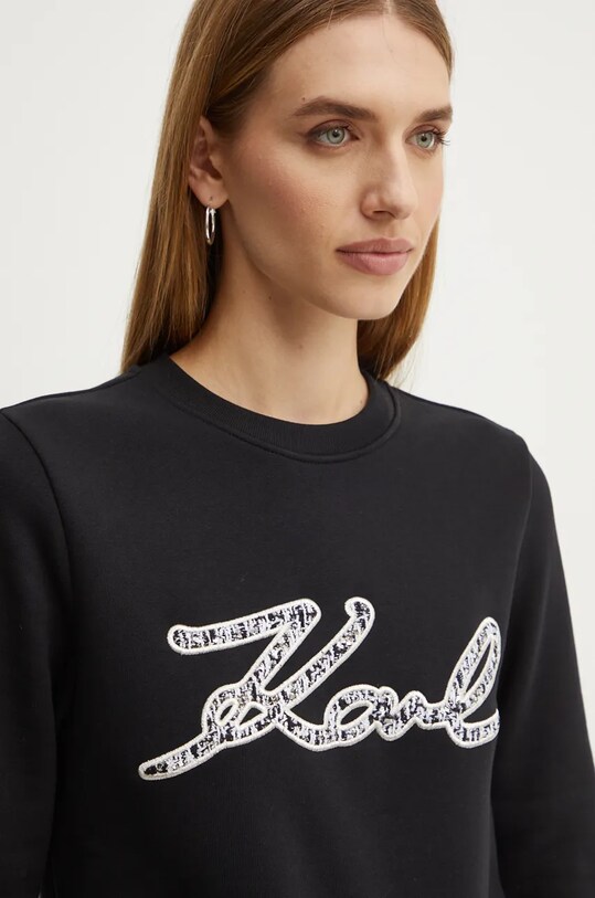 Karl Lagerfeld bluza czarny 246W1812