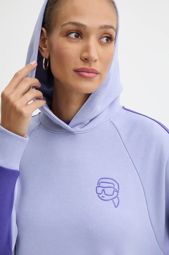 Karl Lagerfeld bluza fioletowy 246W1815