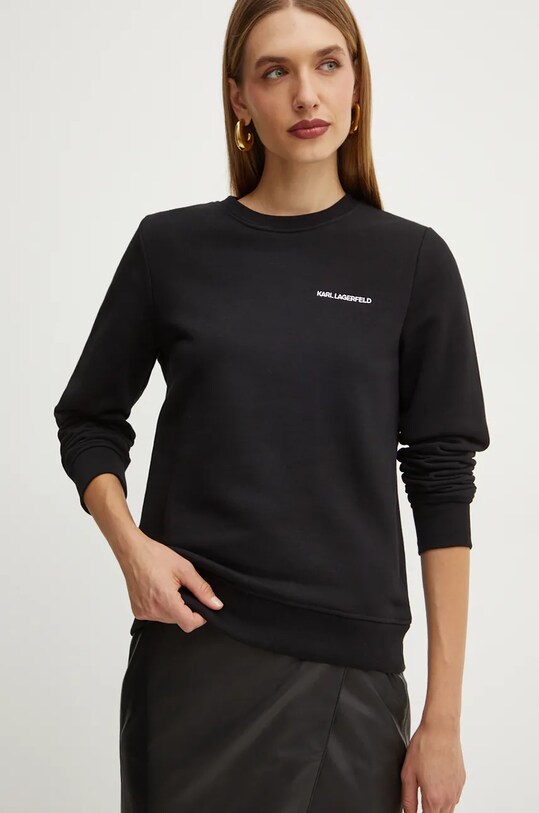 Karl Lagerfeld bluza uni negru 246W1820