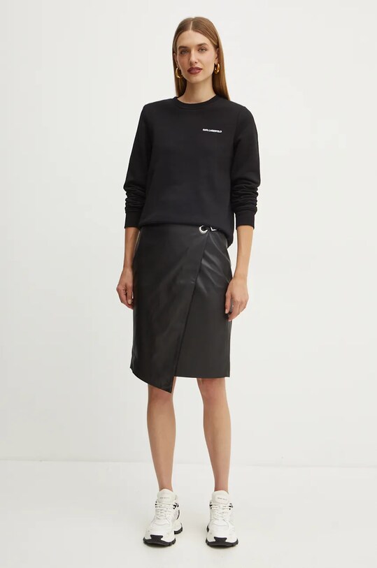 Karl Lagerfeld bluza 246W1820 negru AW24