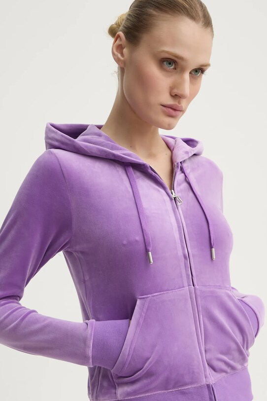 Кофта Juicy Couture ROBERTSON CLASS з капюшоном фіолетовий JCAP176.695