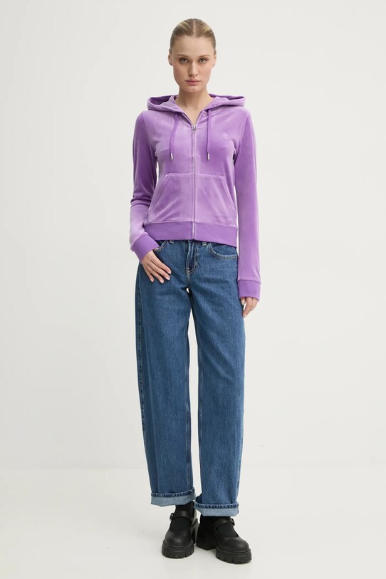 Кофта Juicy Couture ROBERTSON CLASS JCAP176.695 фіолетовий AW24