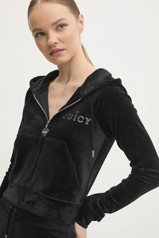 Одяг Велюрова кофта Juicy Couture REGAL MADISON HOODIE JCBAS224828.101 чорний