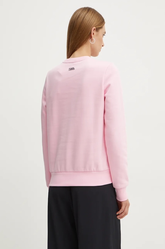 Oblečení Bavlněná mikina Karl Lagerfeld 24WW1803 růžová