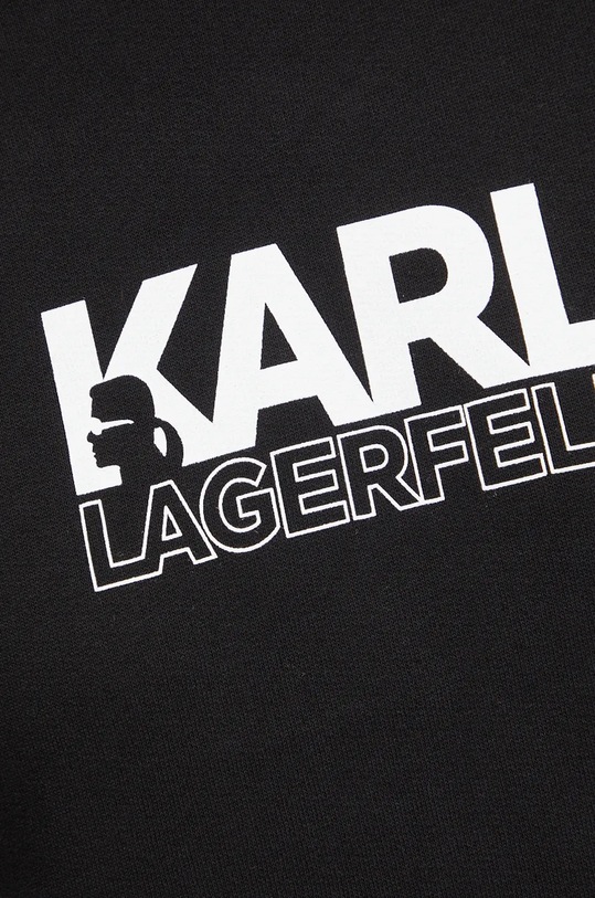 Bavlněná mikina Karl Lagerfeld černá 24WW1803