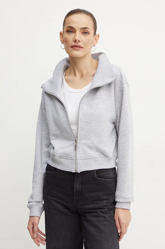 Mikina La Mania bez kapucne sivá RIPPLE