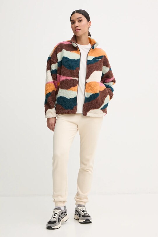 Fleecová mikina Picture Gypsi WSW0344 hnědá AW24