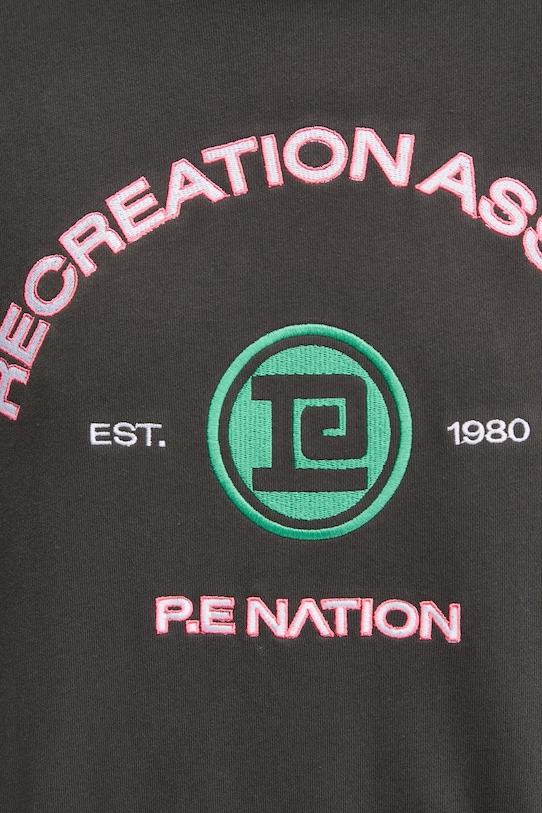 Бавовняна кофта P.E Nation Cresent 244H382 сірий