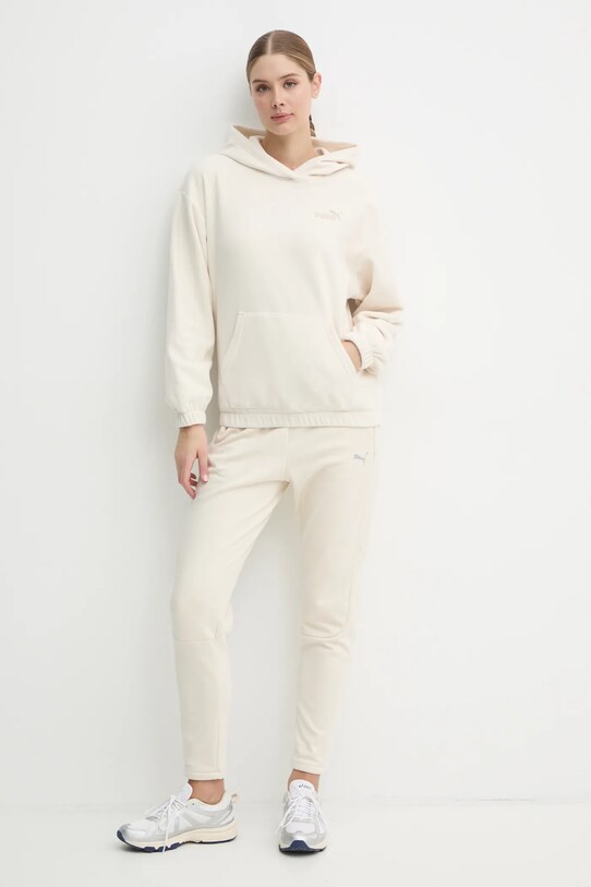 Puma hanorac fleece 681529 bej AW24