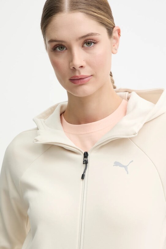 Хлопковая кофта Puma бежевый 681673