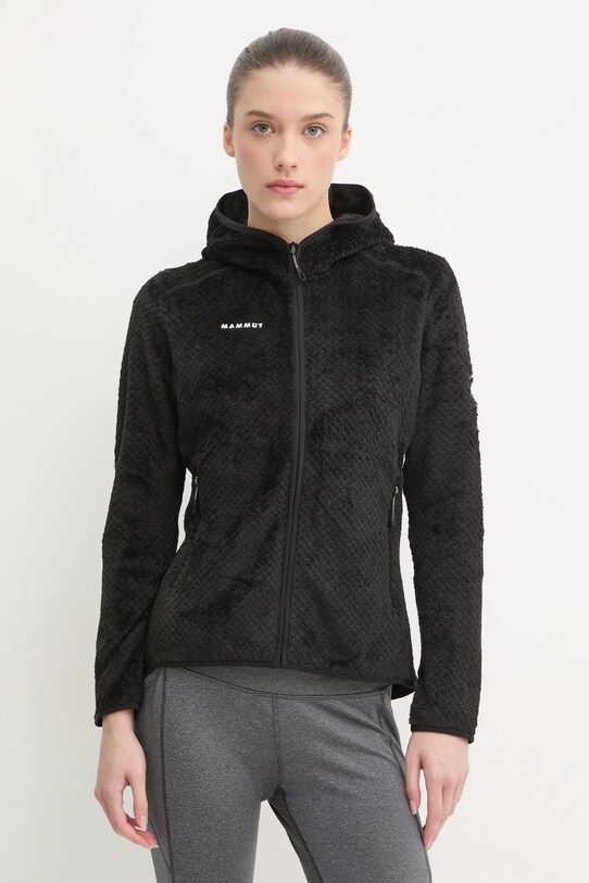 Sportska dukserica Mammut Innominata bez uzorka crna 1014.05890
