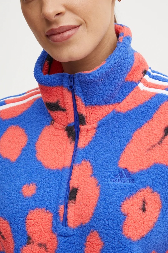 Fleecová mikina adidas Animal IY1664 modrá