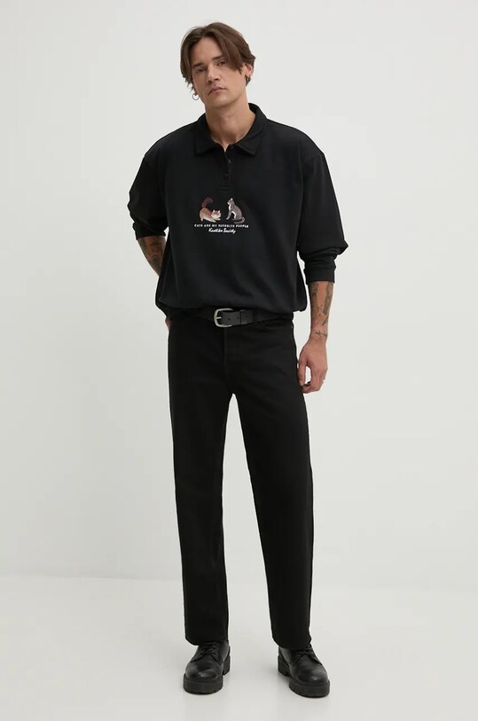 Kaotiko bluza AO057.01.M002 czarny AW24