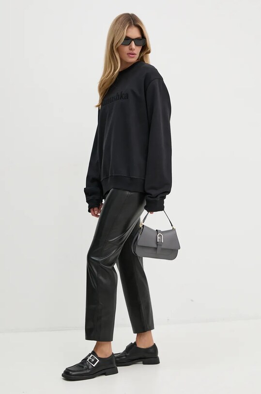 Nanushka cotton sweatshirt REMY NU24CRSH00299 black AW24