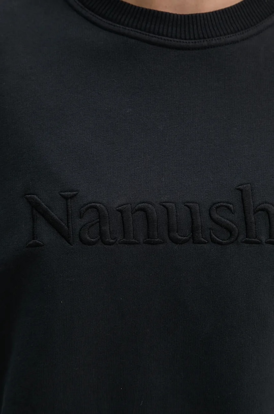 Bavlnená mikina Nanushka REMY NU24CRSH00299 čierna