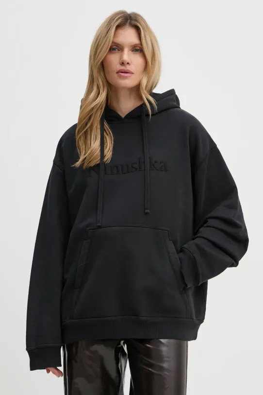 Хлопковая кофта Nanushka EVER хлопок чёрный NU24CRSH00199