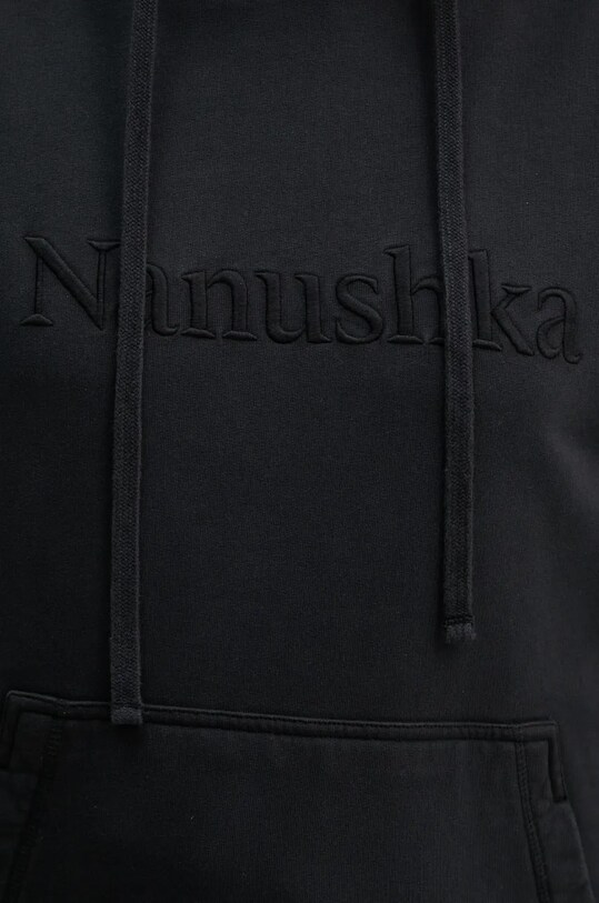 Nanushka pamut melegítőfelső EVER NU24CRSH00199 fekete