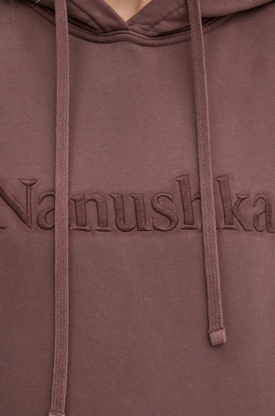 Nanushka hanorac de bumbac EVER NU24PFSH03378 maro