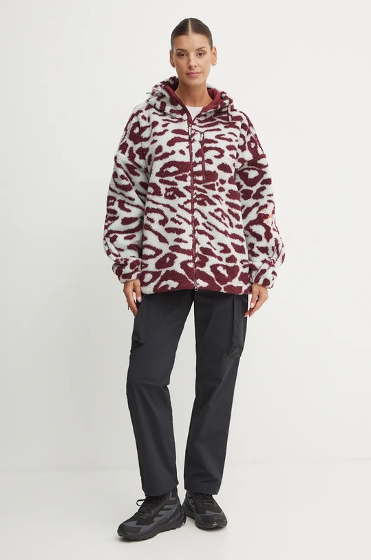 Спортивная кофта adidas by Stella McCartney IW3841 бордо AW24