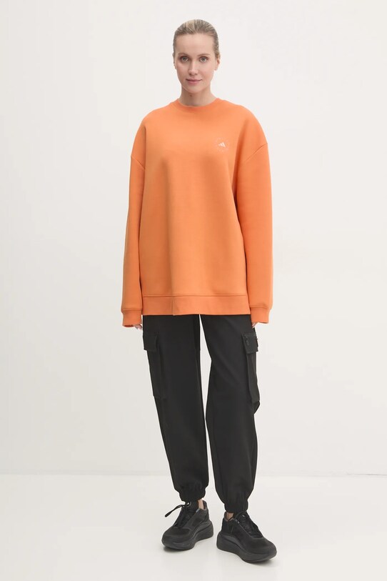 adidas by Stella McCartney bluză trening IW9853 portocaliu AW24