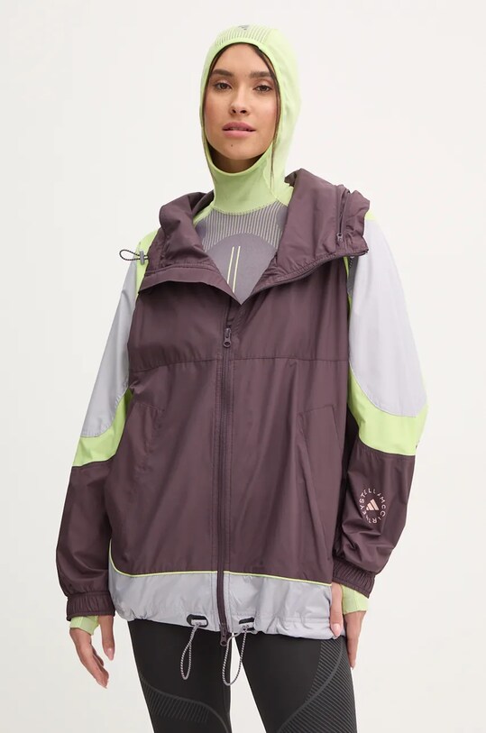 adidas by Stella McCartney windbreaker cu captuseala violet IX1629