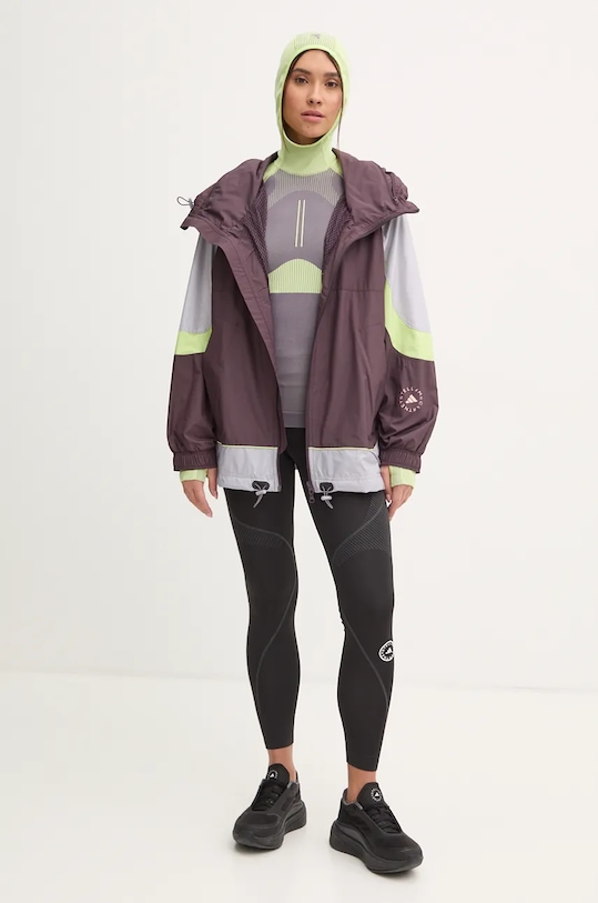 Vetrovka adidas by Stella McCartney IX1629 fialová AW24