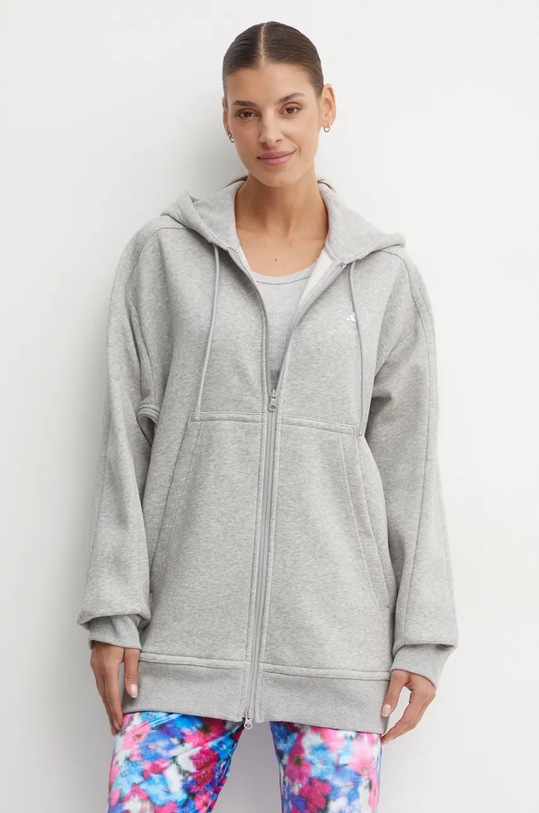 Dukserica adidas by Stella McCartney s kapuljačom siva IX1655