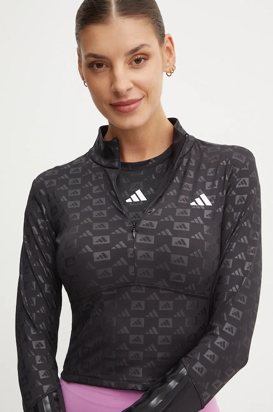 Dukserica za trening adidas Performance Hyperglam crna IK5501