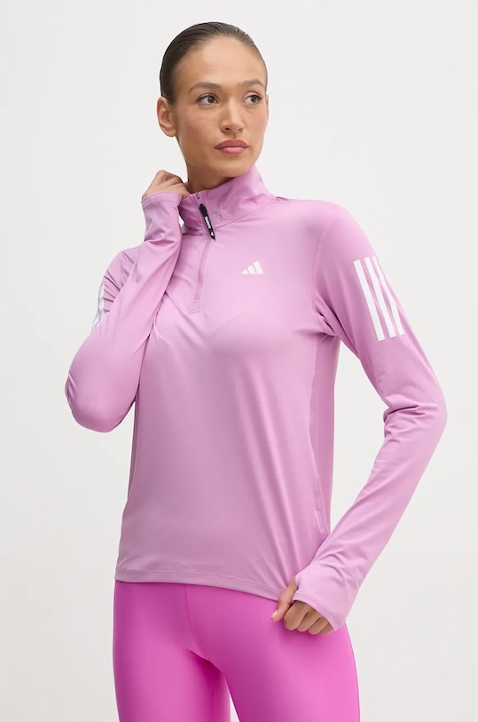 Joggingová mikina adidas Performance Own The Run fialová IV5510