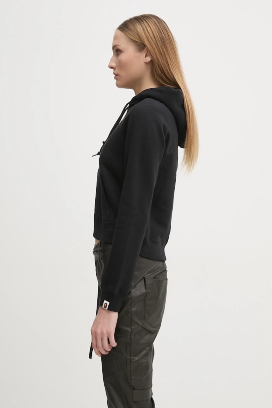 A Bathing Ape felpa in cotone I LOVE BAPE PULLOVER HOODIE 1K80214002 nero AW24