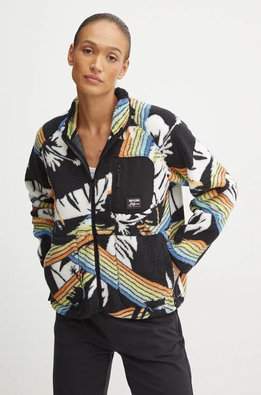 Rip Curl hanorac fleece HIGH TIDE cu modele negru 075WFL