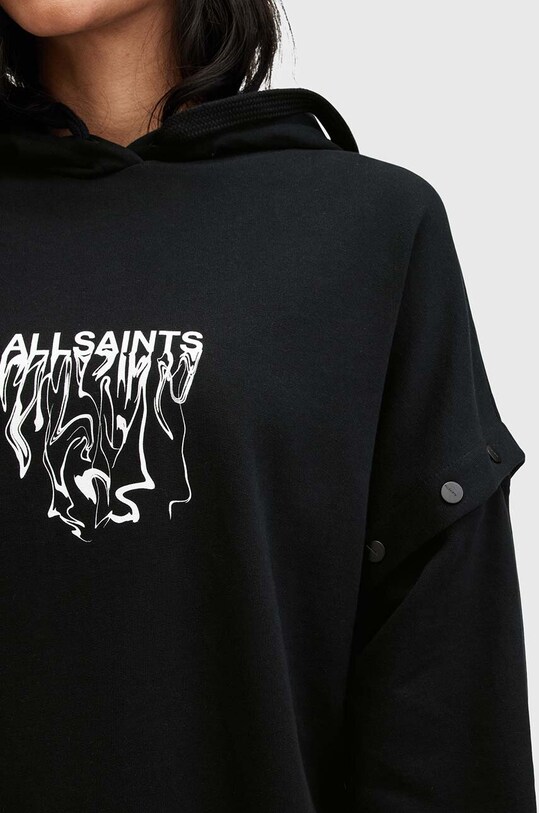 AllSaints hanorac de bumbac INKSNTS AMPHIA HOODY negru W105JB