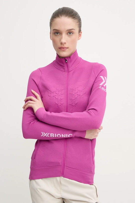 X-Bionic bluza sportowa Instructor 4.0 Transmission z elastanem różowy ST.WREPW23W