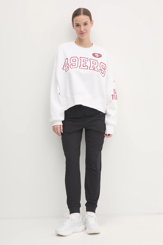 Nike felpa San Francisco 49ers 01D7.11QR.73.AZ1 bianco AW24