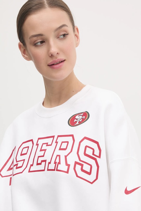Nike felpa San Francisco 49ers bianco 01D7.11QR.73.AZ1