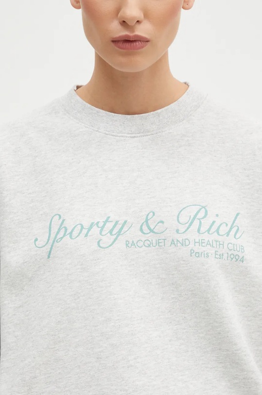 Кофта Sporty & Rich French сірий WS067S409FH
