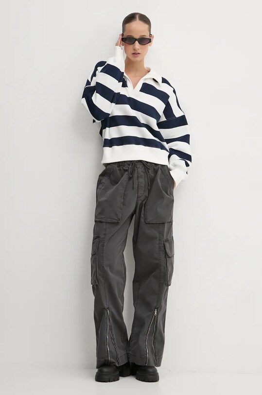 Mikina Abercrombie & Fitch KI152.4156.218 béžová AW24