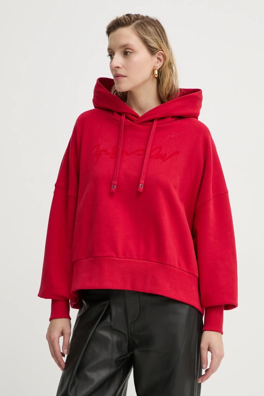 Bavlnená mikina G-Star bavlna červená D25168.D562