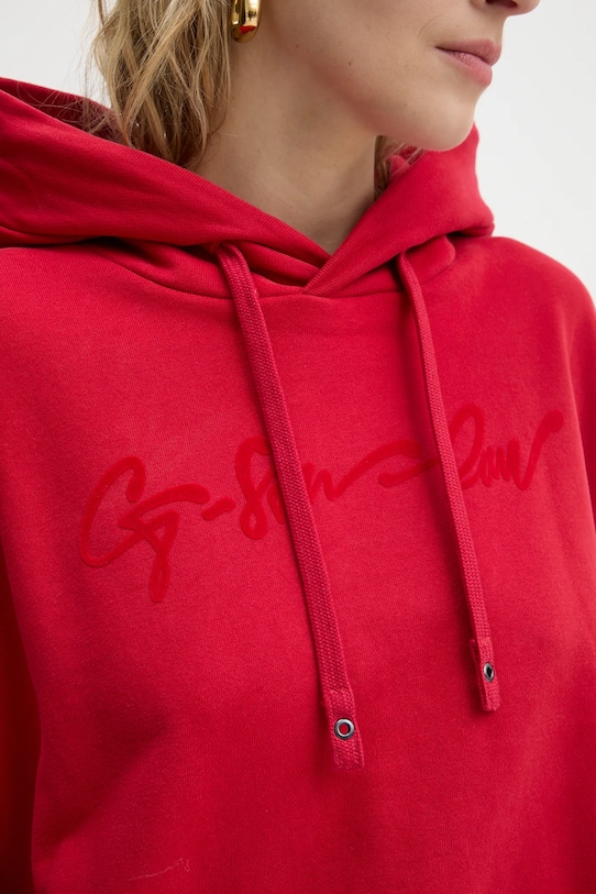 Bavlnená mikina G-Star D25168.D562 červená