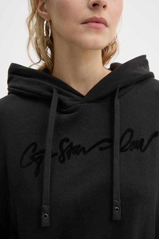 Bavlnená mikina G-Star D25168.D562 čierna