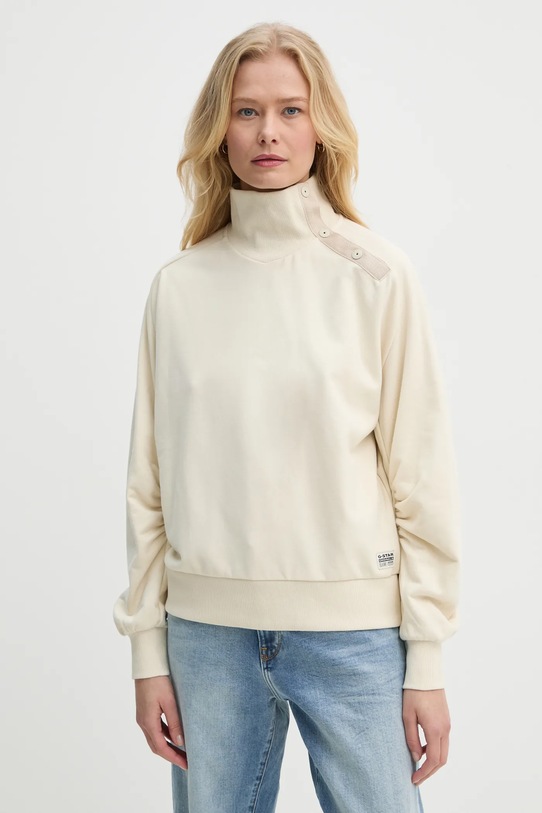 Mikina G-Star bez kapucne béžová D25296.D704