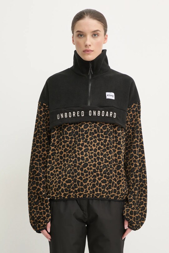 Eivy bluza sportowa Ball Fleece bez kaptura czarny A00339117