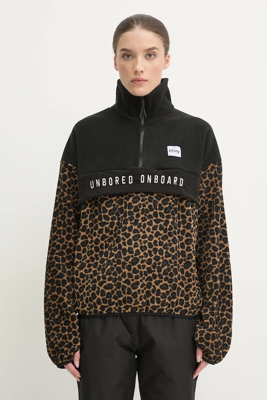 Eivy bluza sportowa Ball Fleece bez kaptura czarny A00339117