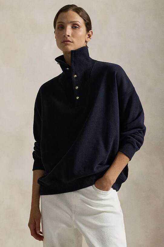 Polo Ralph Lauren bluza bawełniana nadruk granatowy 211947950