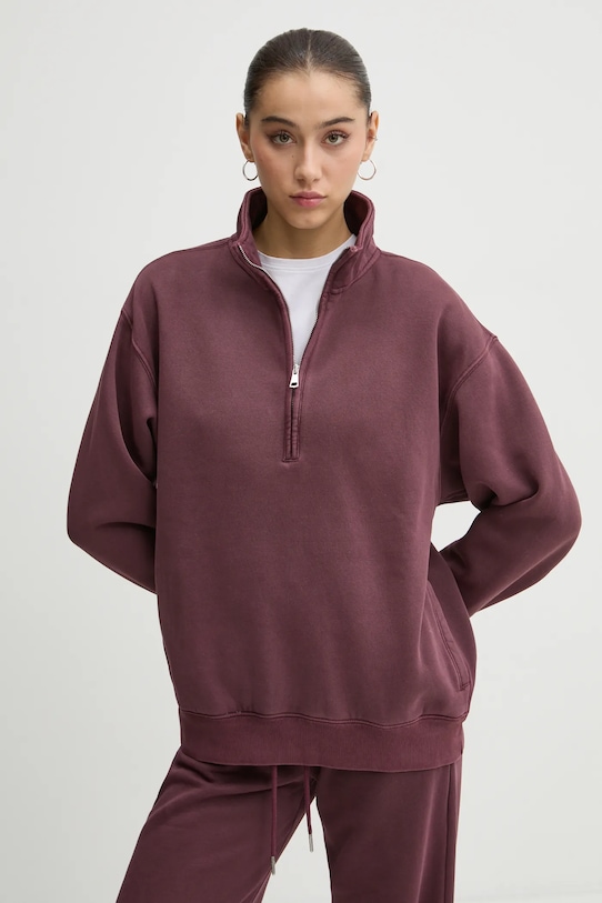 Mikina Abercrombie & Fitch bez kapucne fialová KI152.4239.570