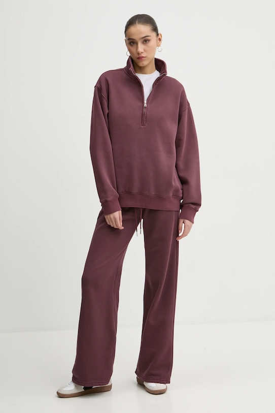 Mikina Abercrombie & Fitch KI152.4239.570 fialová AW24