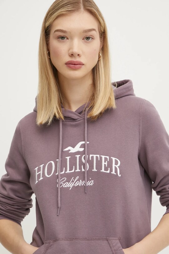 Mikina Hollister Co. fialová KI352.4207.631