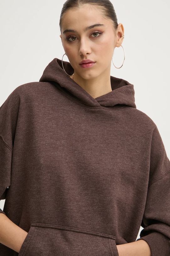Dukserica Hollister Co. s kapuljačom smeđa KI352.4230.440